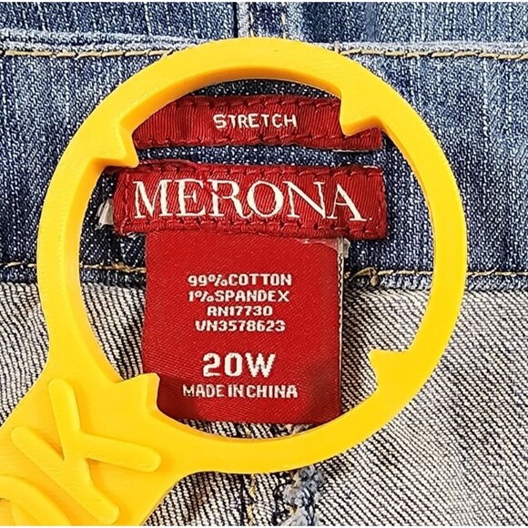 Merona Denim Mini Skirt Women's 20W - Picture 3 of 9